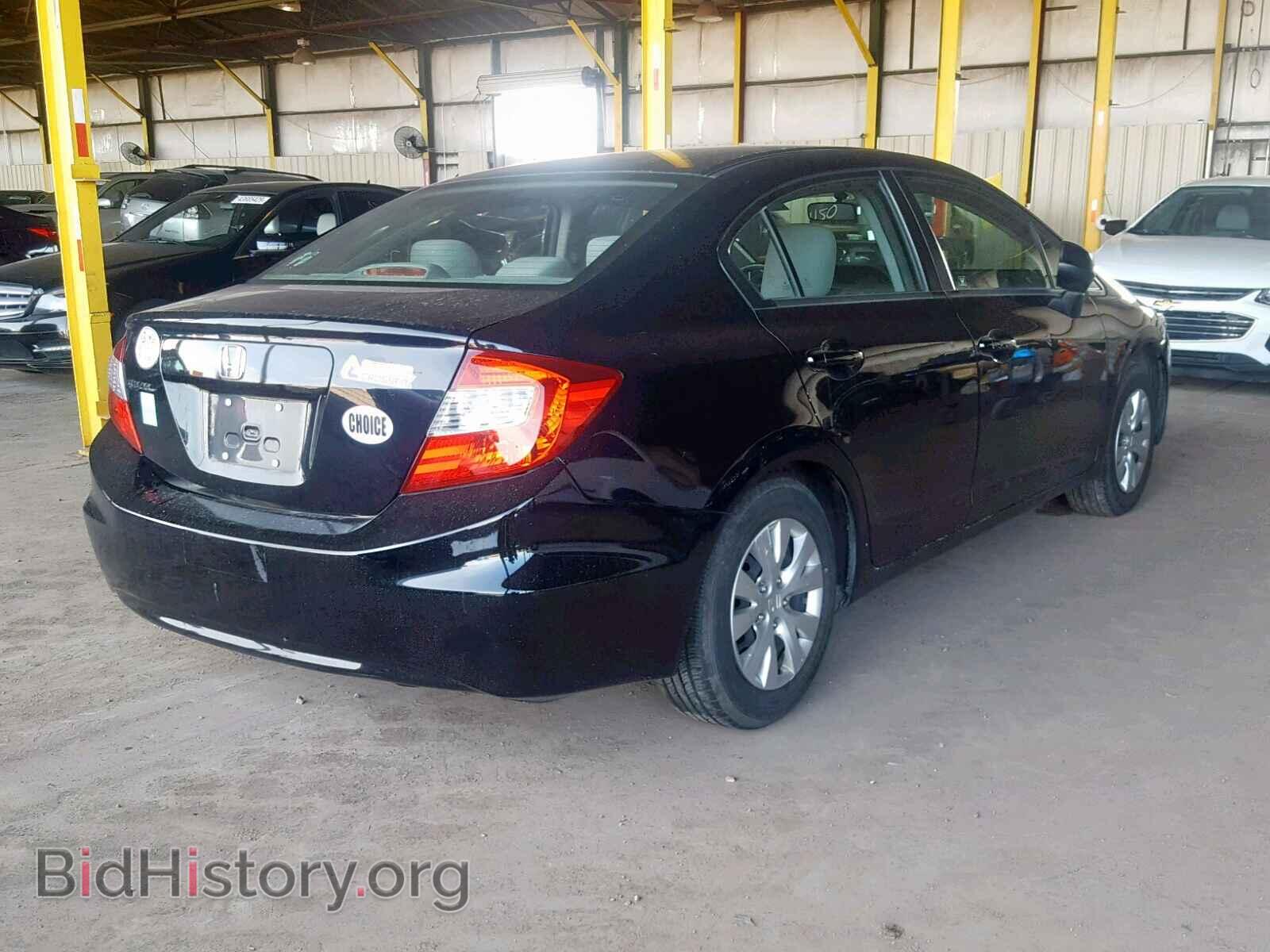 2012 HONDA CIVIC LX - VIN: 19XFB2F50CE384585 - Фото 4