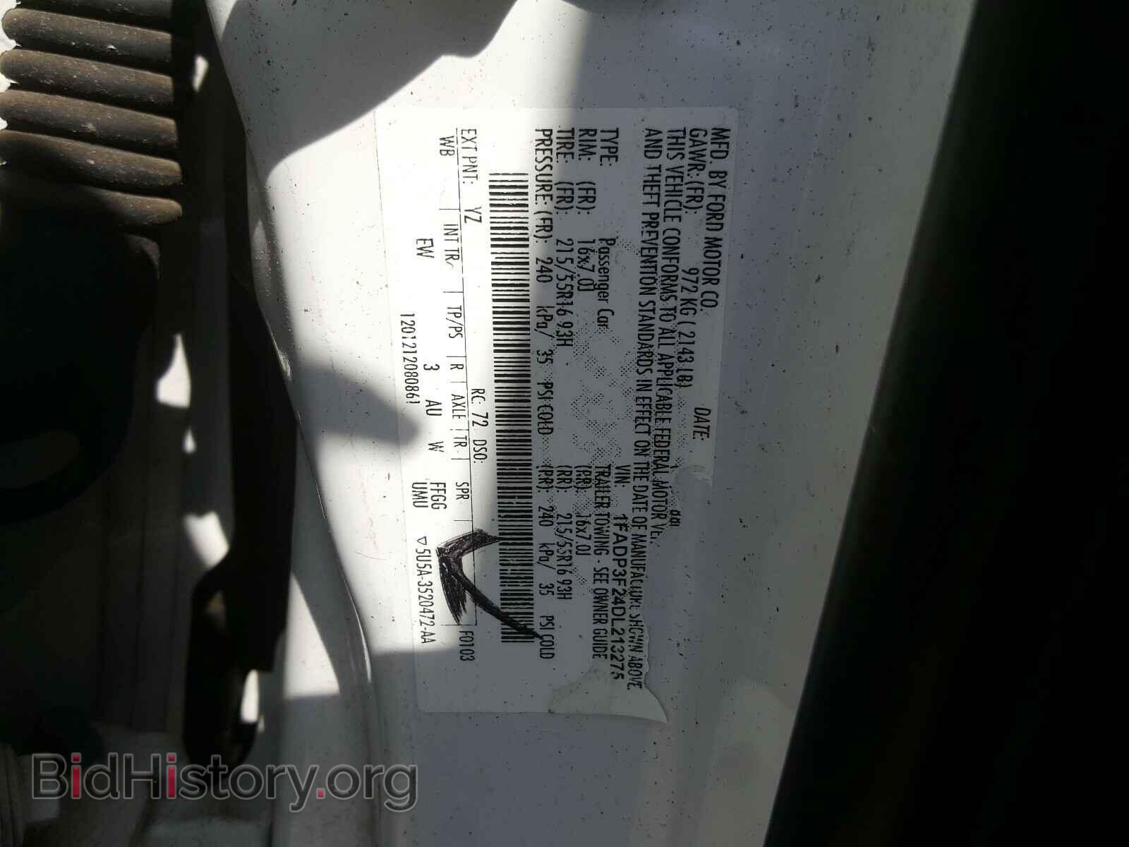 2013 FORD FOCUS - VIN: 1FADP3F24DL213275 - Фото 10