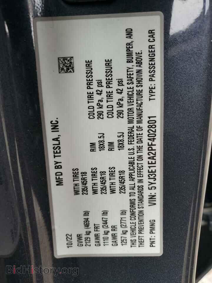 2023 TESLA MODEL 3 - VIN: 5YJ3E1EA2PF402801 - Photo 14
