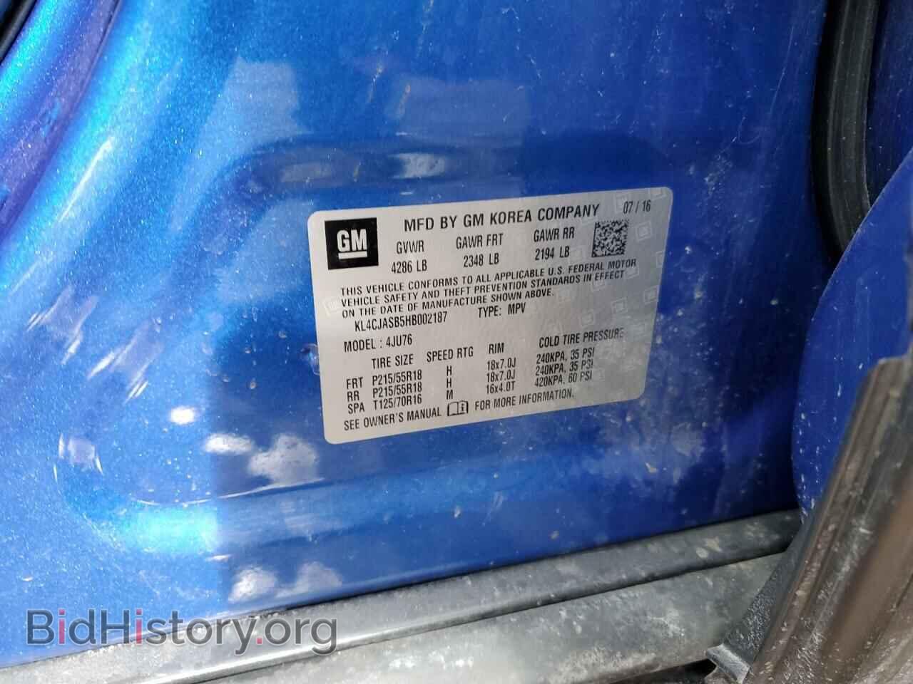 2017 BUICK ENCORE - VIN: KL4CJASB5HB002187 - Фото 12