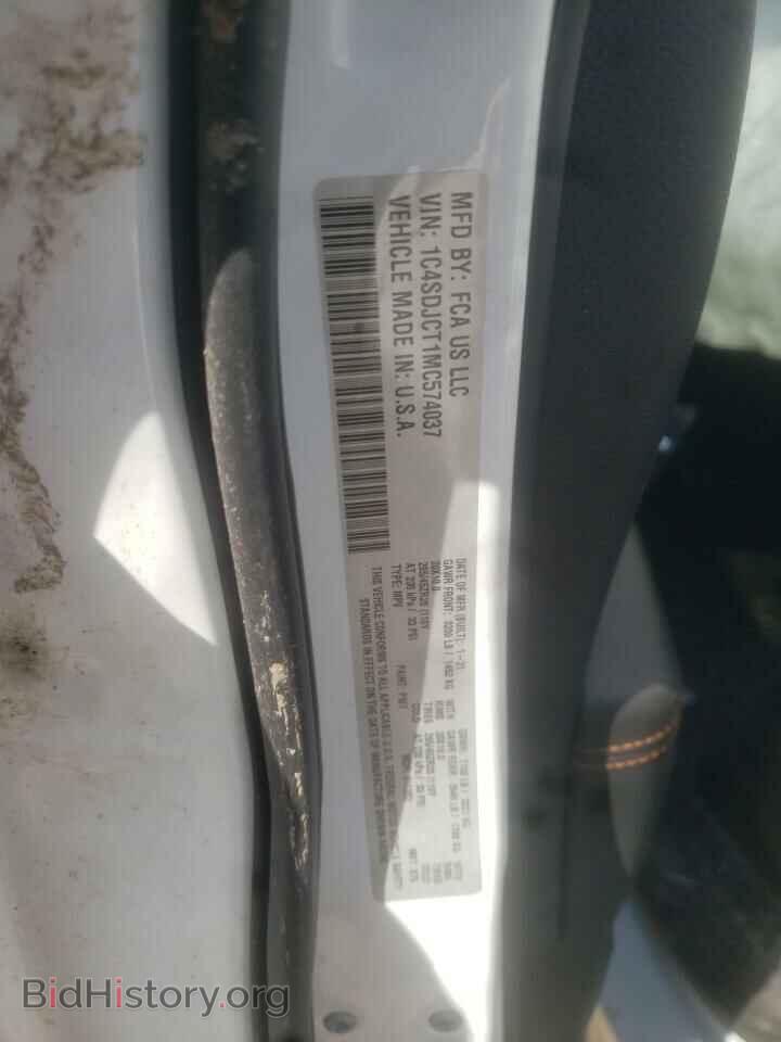 2021 DODGE DURANGO - VIN: 1C4SDJCT1MC574037 - Photo 10