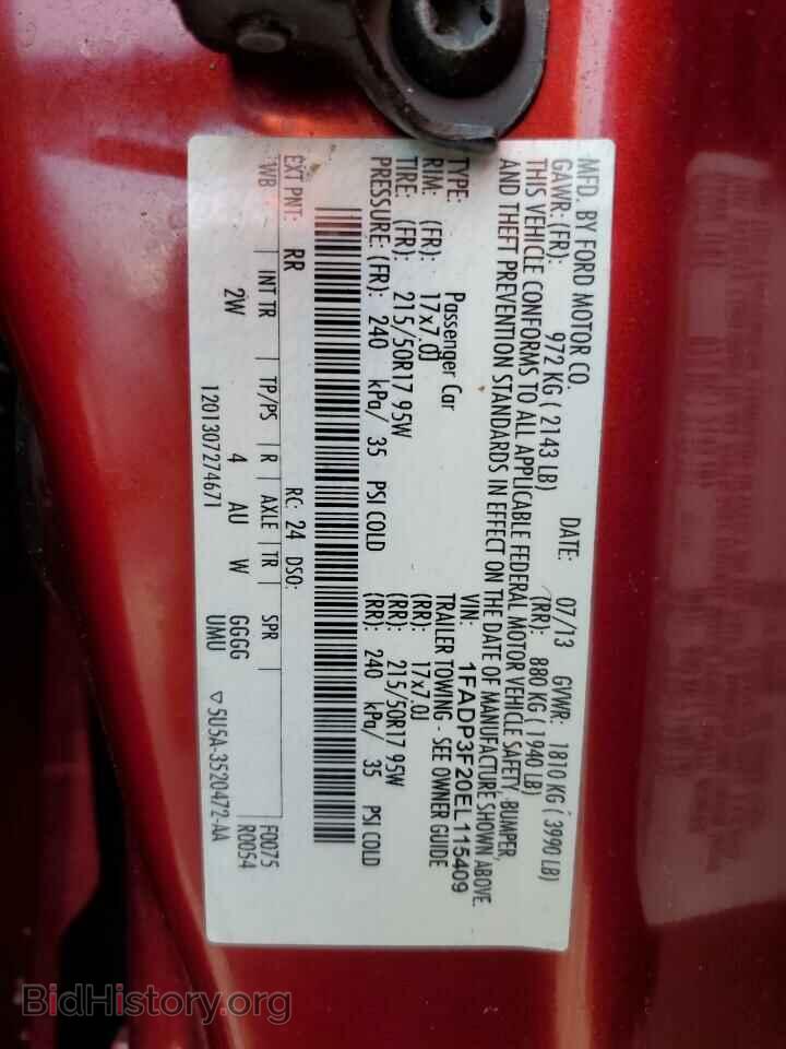 2014 FORD FOCUS - VIN: 1FADP3F20EL115409 - Photo 12