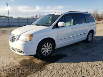 2014 Chrysler MINIVAN Touring, white — VIN 2C4RC1BG1ER236491, Copart