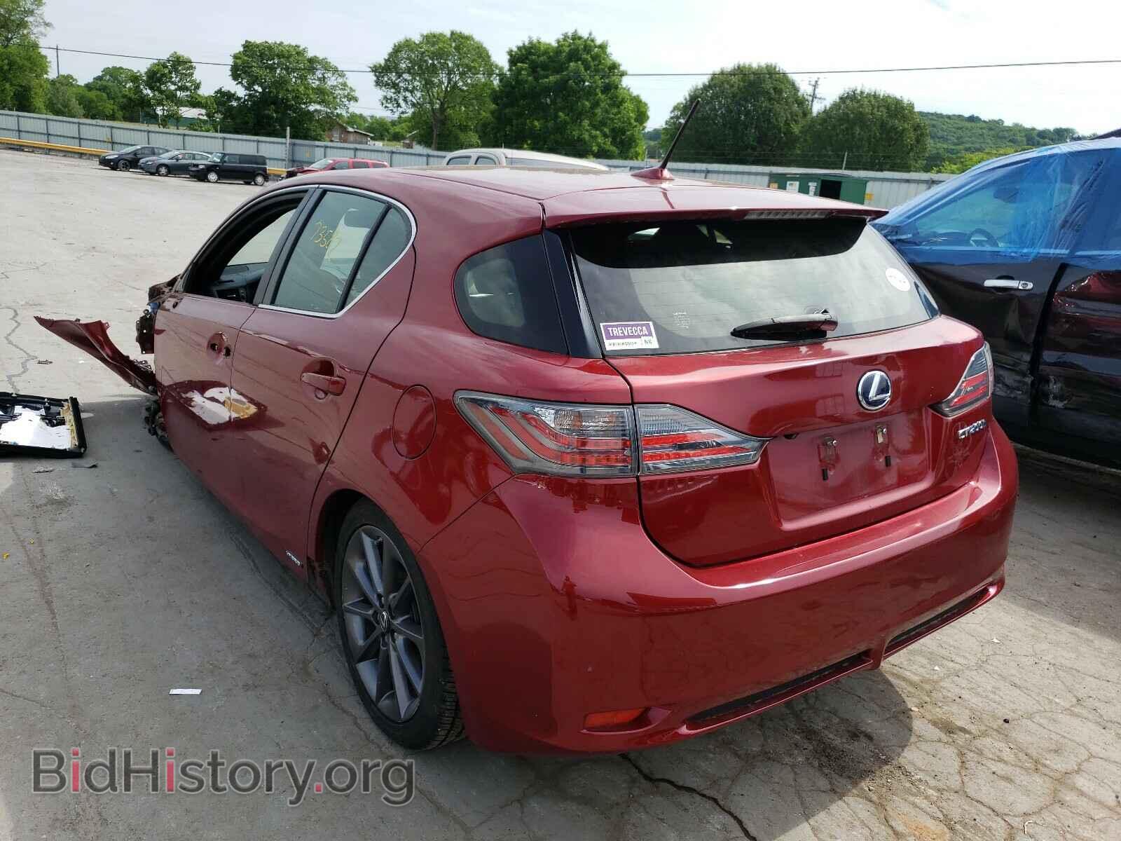 2012 LEXUS CT 200 - VIN: JTHKD5BH4C2117830 - Фото 3