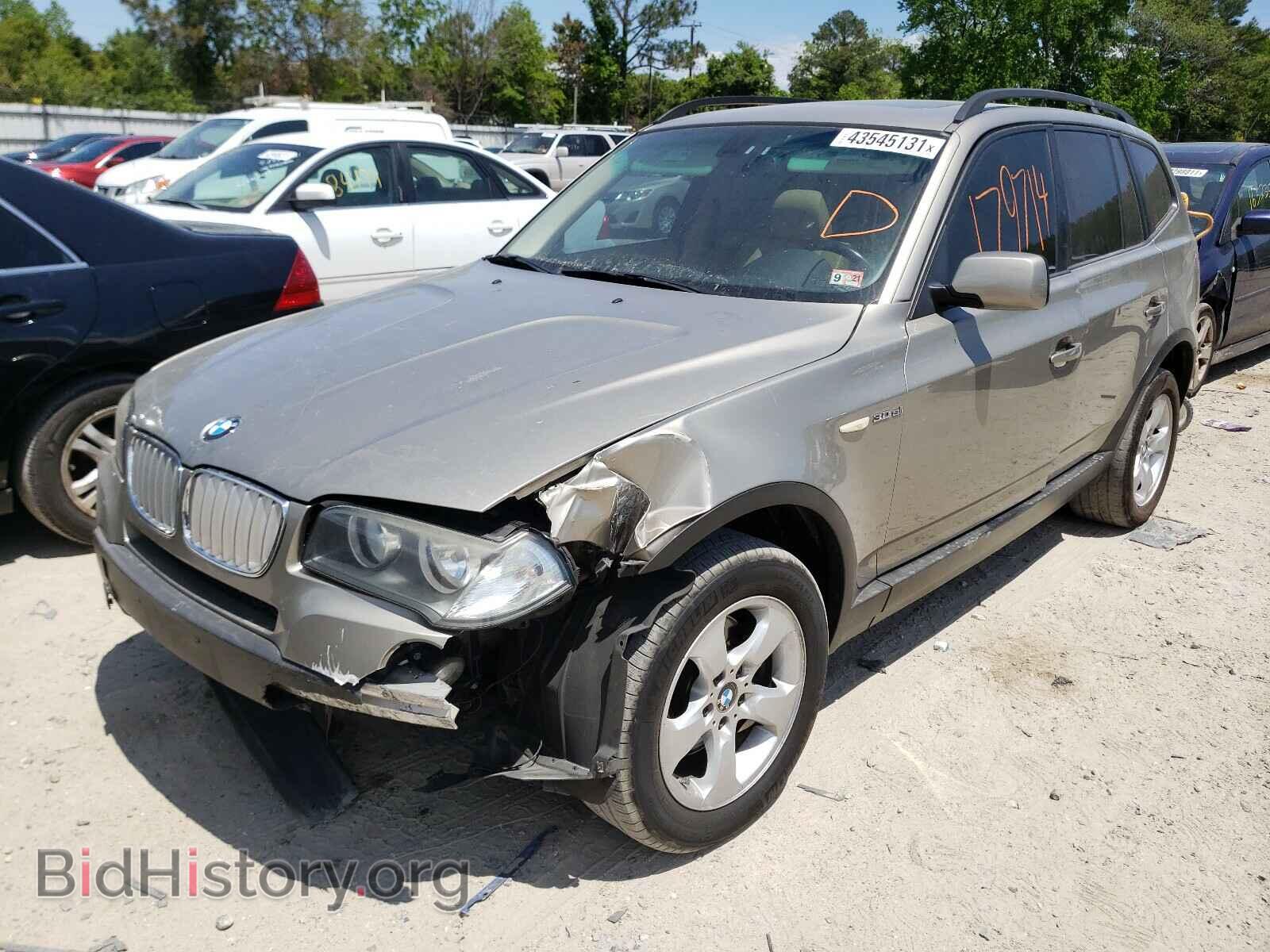 2007 BMW X3 - VIN: WBXPC93477WF24557 - Фото 2