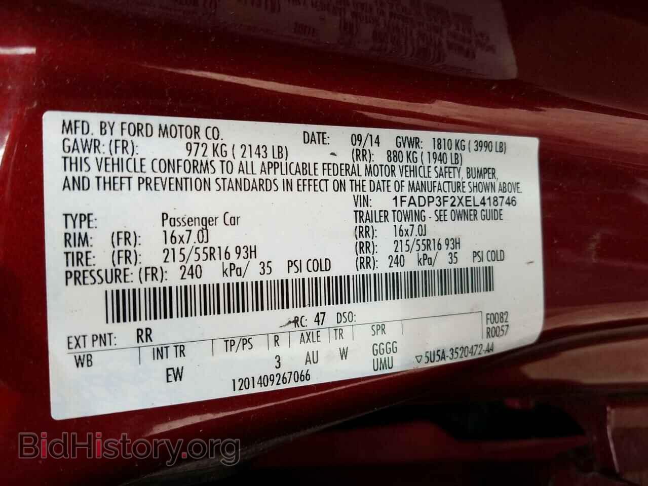 2014 FORD FOCUS - VIN: 1FADP3F2XEL418746 - Photo 10