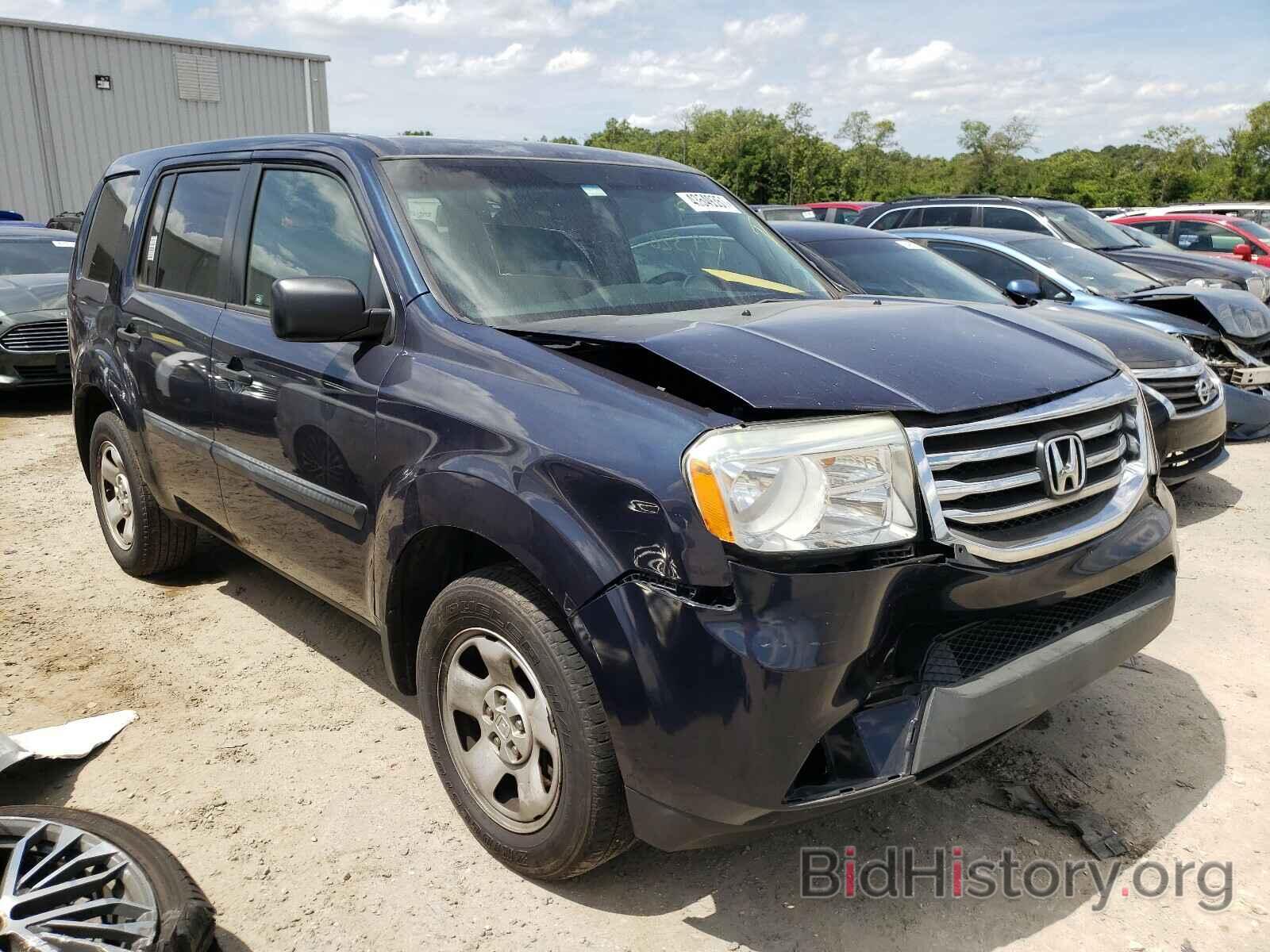 Photo 5FNYF3H29CB039748 - HONDA PILOT 2012