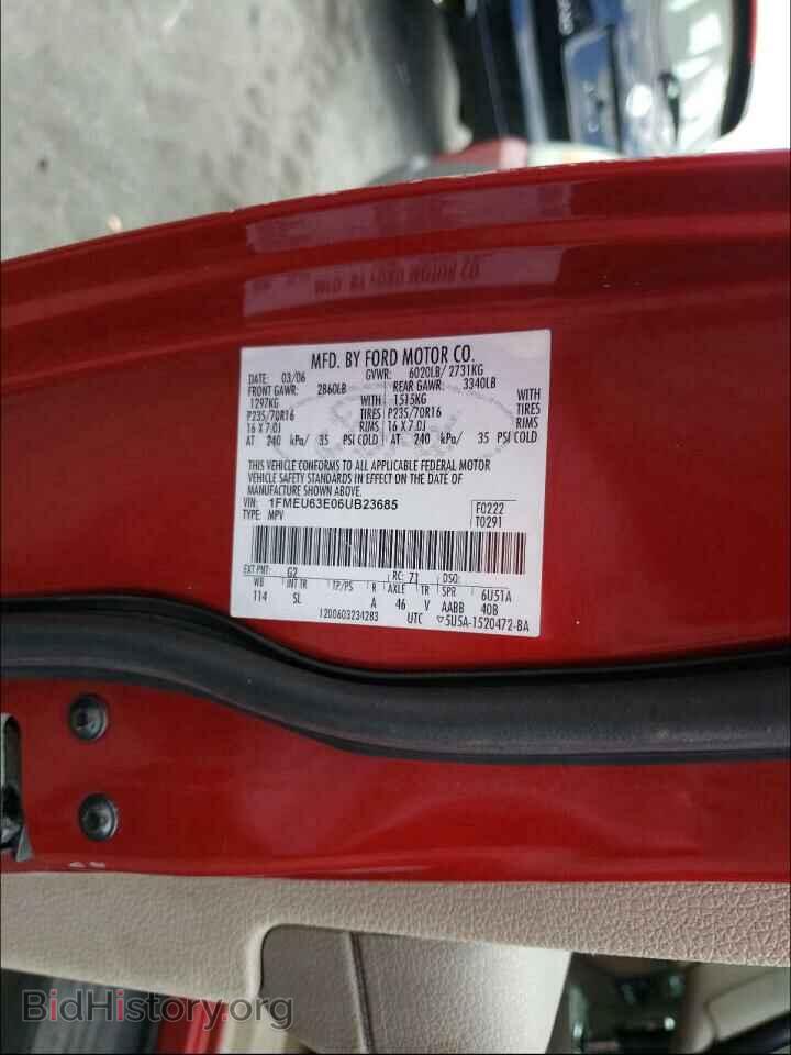 2006 FORD EXPLORER - VIN: 1FMEU63E06UB23685 - Photo 10