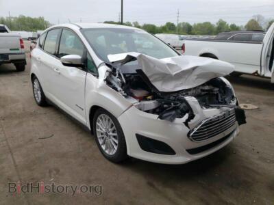 2014 Ford CMAX C-Max SE, белый — VIN 1FADP5AU7EL502978, Copart