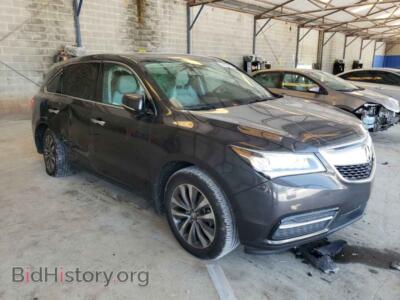 2015 Acura MDX MDX Techno, темно-серый — VIN 5FRYD3H44FB008692, Copart