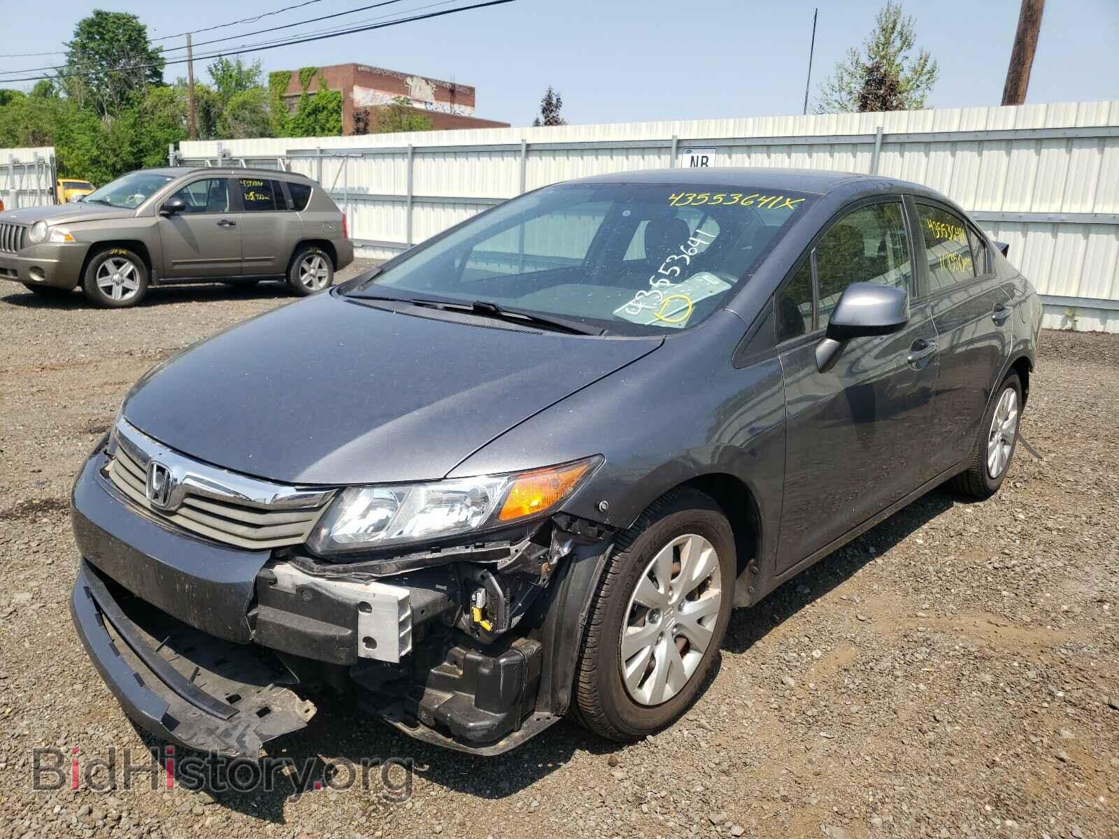 2012 HONDA CIVIC - VIN: 19XFB2F51CE376592 - Фото 2