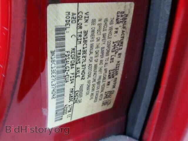 2007 NISSAN VERSA - VIN: 3N1BC13E27L374042 - Фото 10