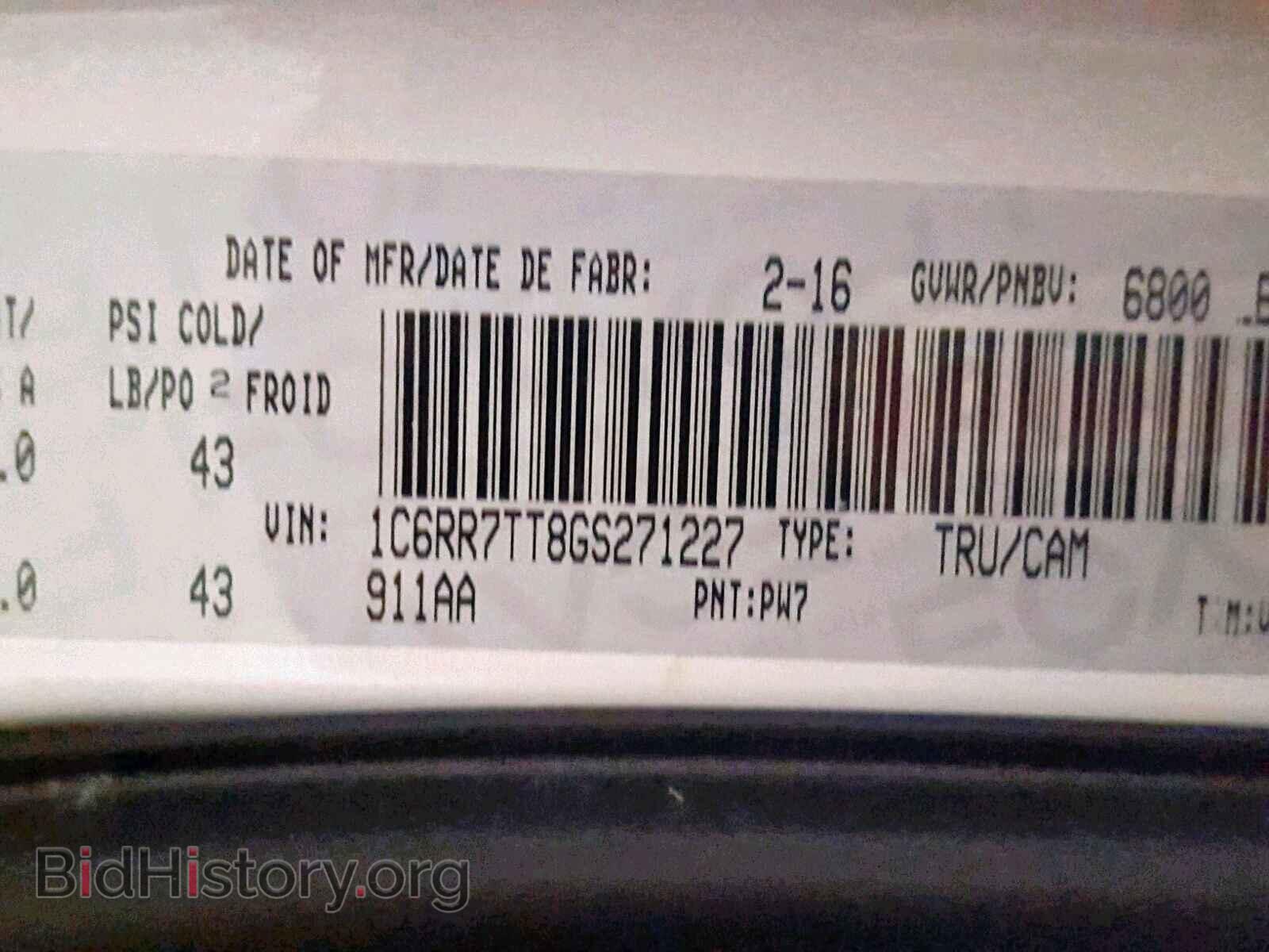 2016 RAM 1500 SLT - VIN: 1C6RR7TT8GS271227 - Фото 10