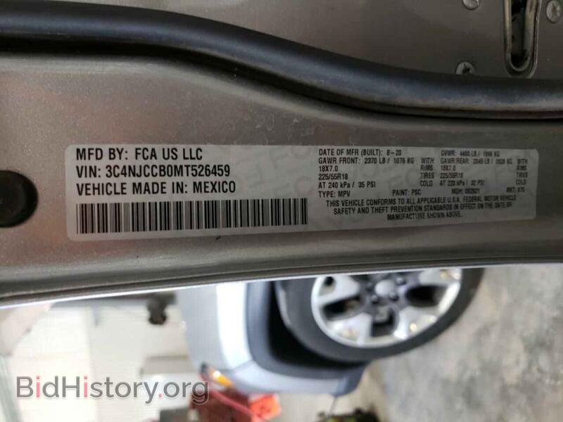 2021 Jeep COMPASS (VIN 3C4NJCCB0MT526459) — photo 10 of 10
