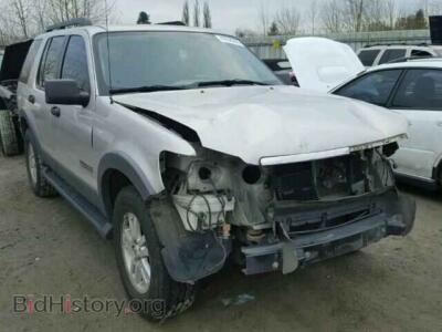 2006 Ford EXPLORER Explorer X, серебристый — VIN 1FMEU73E06UB53596, Copart