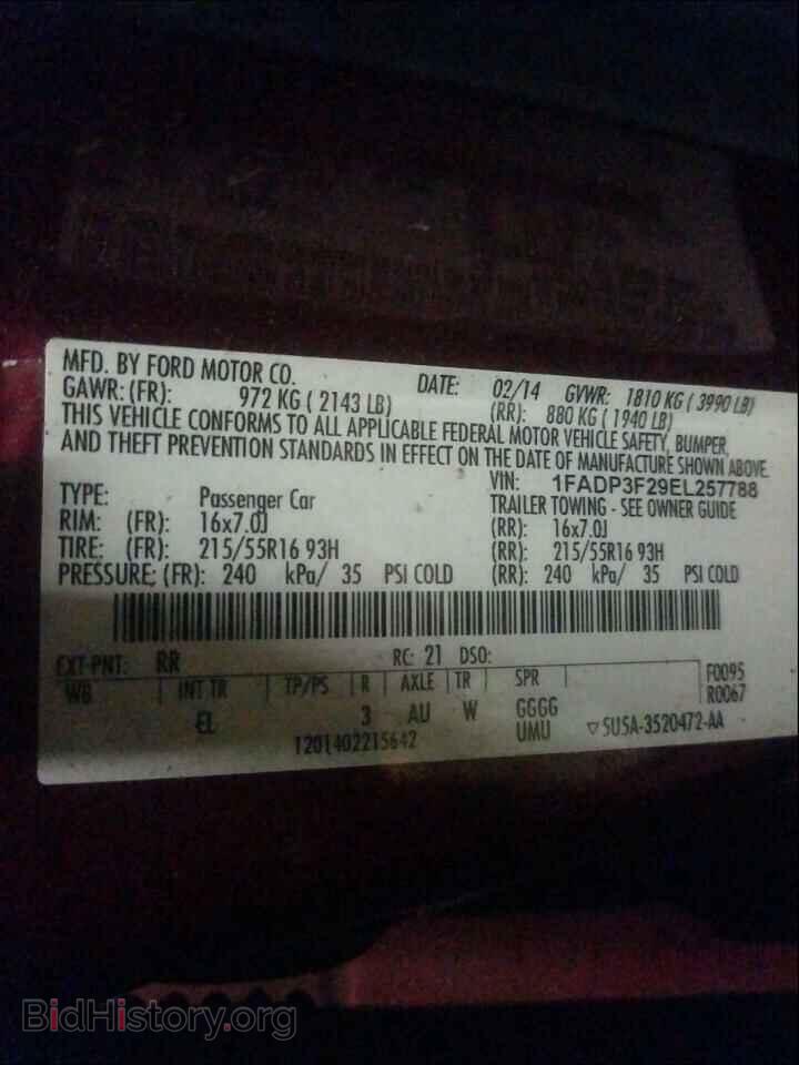 2014 FORD FOCUS - VIN: 1FADP3F29EL257788 - Photo 10