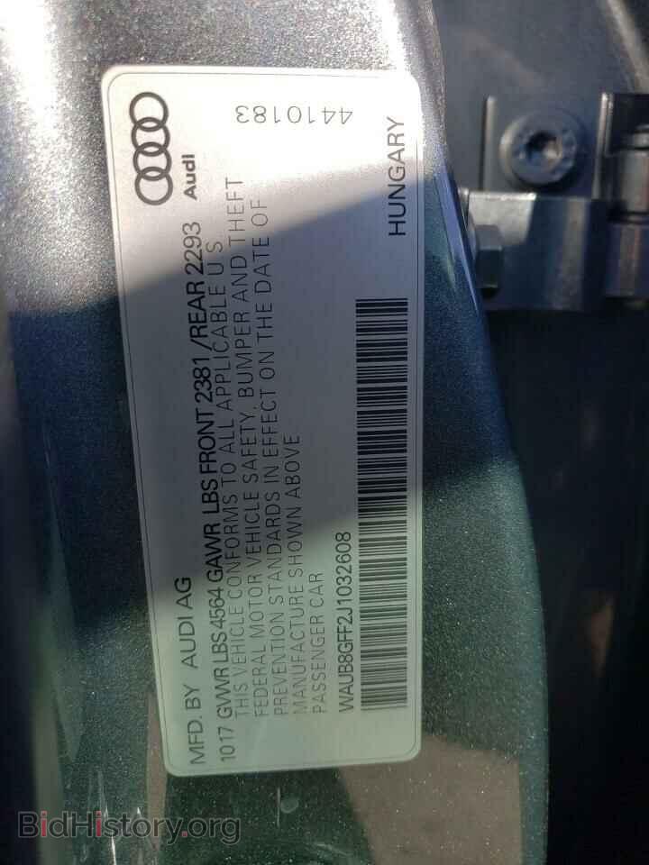 2018 AUDI A3 - VIN: WAUB8GFF2J1032608 - Фото 12