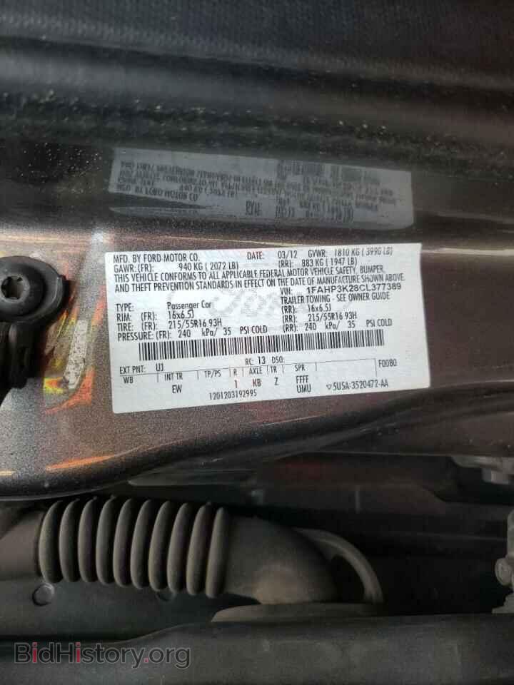 2012 FORD FOCUS - VIN: 1FAHP3K28CL377389 - Photo 10