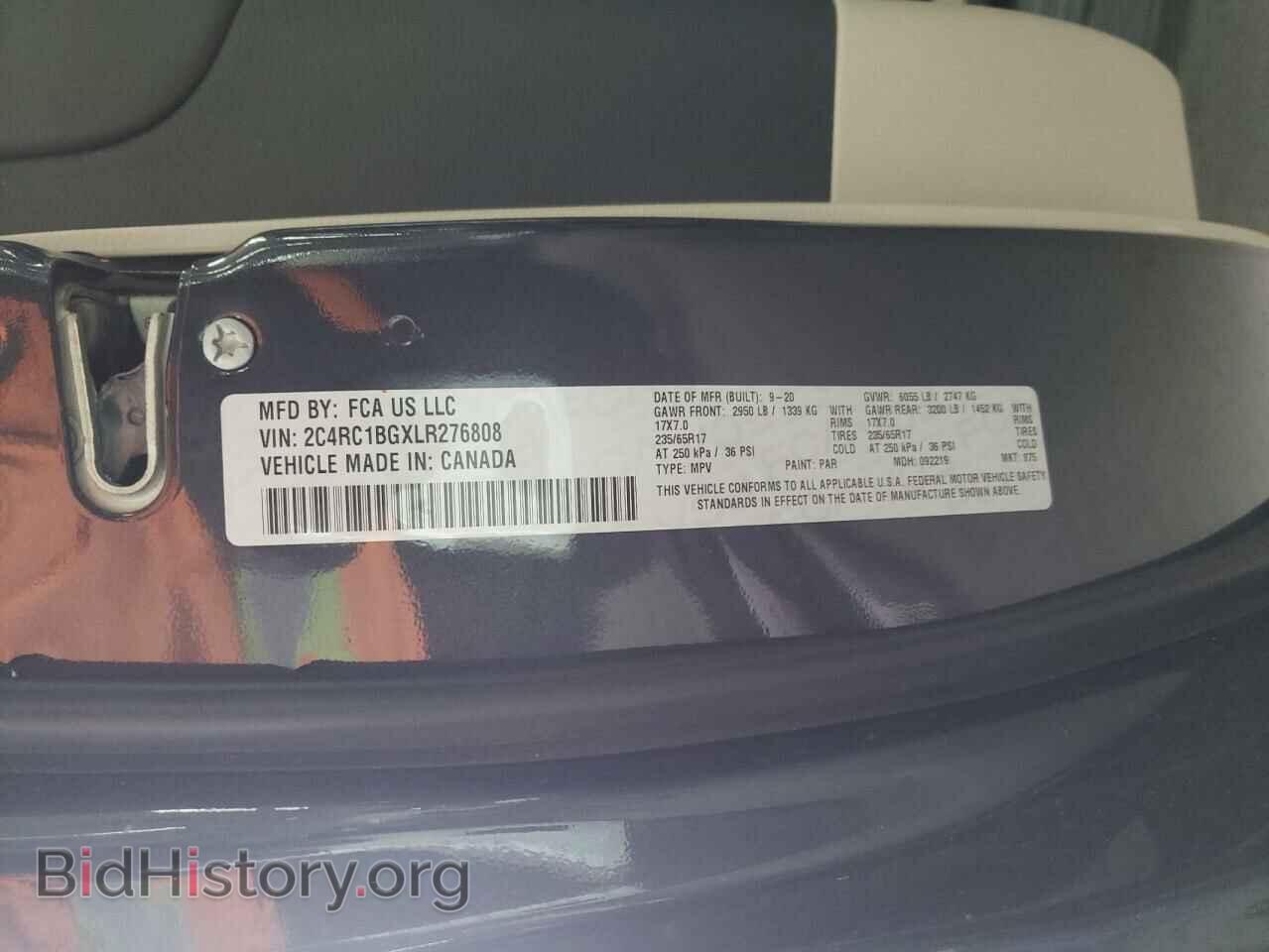 2020 CHRYSLER PACIFICA - VIN: 2C4RC1BGXLR276808 - Photo 13