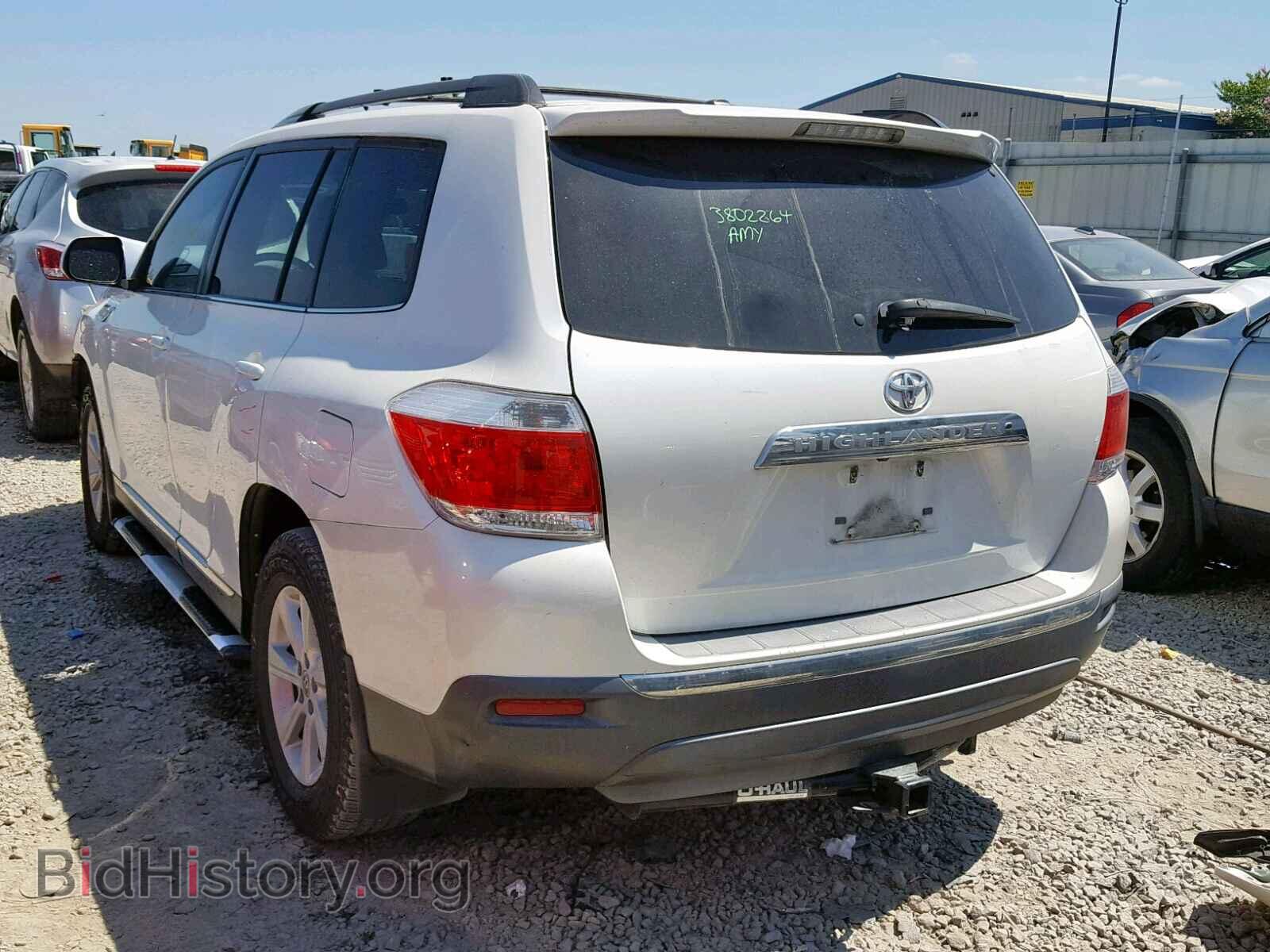 2012 TOYOTA HIGHLANDER - VIN: 5TDZK3EH4CS059166 - Фото 3