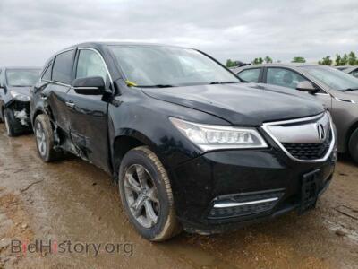 2014 Acura MDX, черный — VIN 5FRYD4H27EB009208, Copart