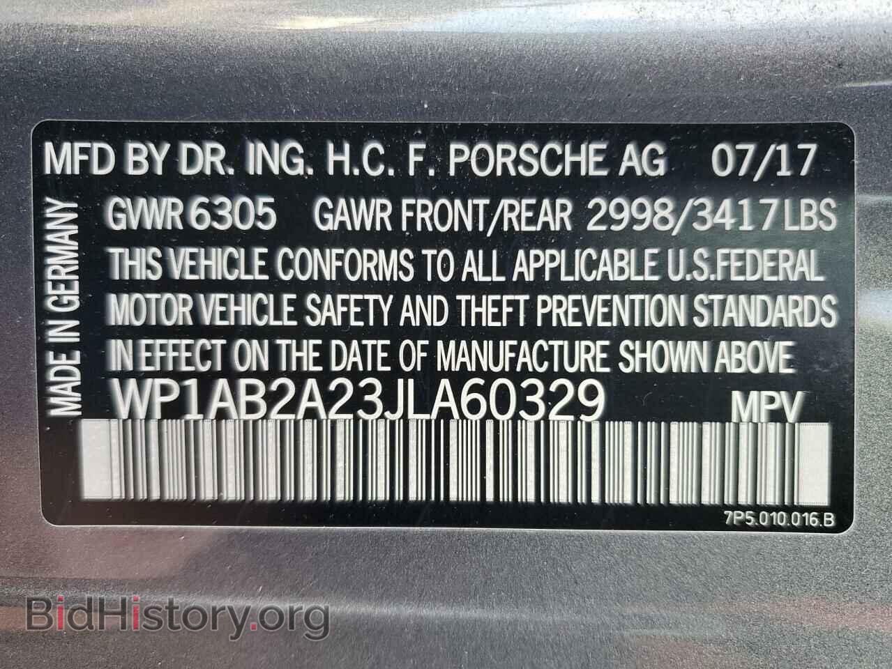 2018 PORSCHE CAYENNE - VIN: WP1AB2A23JLA60329 - Фото 14