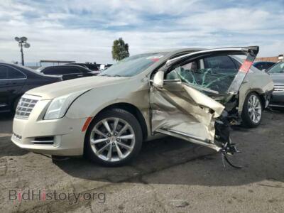 2014 Cadillac XTS Luxury Collection, tan — VIN 2G61M5S31E9314477, Copart