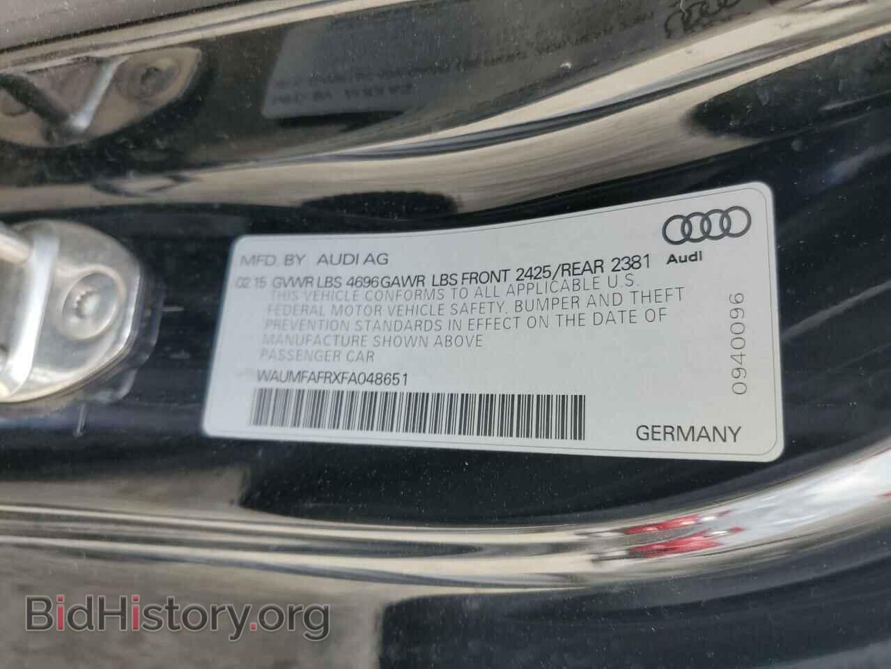 2015 AUDI A5 - VIN: WAUMFAFRXFA048651 - Photo 13
