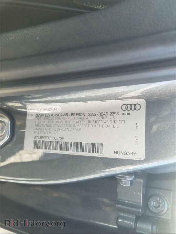 2015 AUDI A3 - VIN: WAUBFGFFXF1003709 - Фото 10