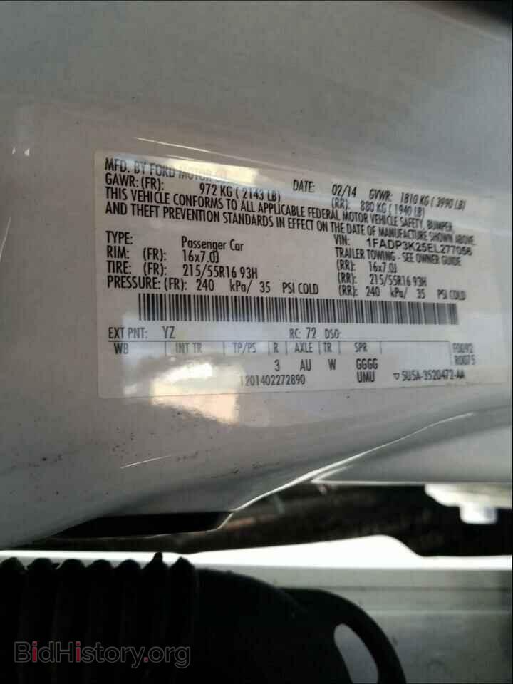 2014 FORD FOCUS - VIN: 1FADP3K25EL277056 - Фото 10