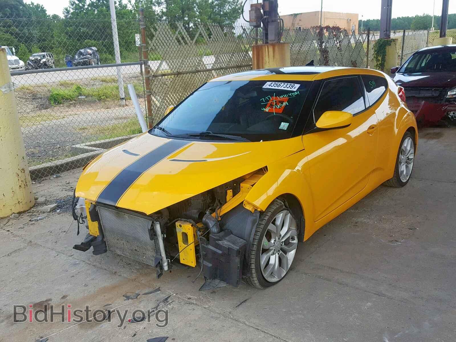 2012 HYUNDAI VELOSTER - VIN: KMHTC6AD5CU073933 - Фото 2