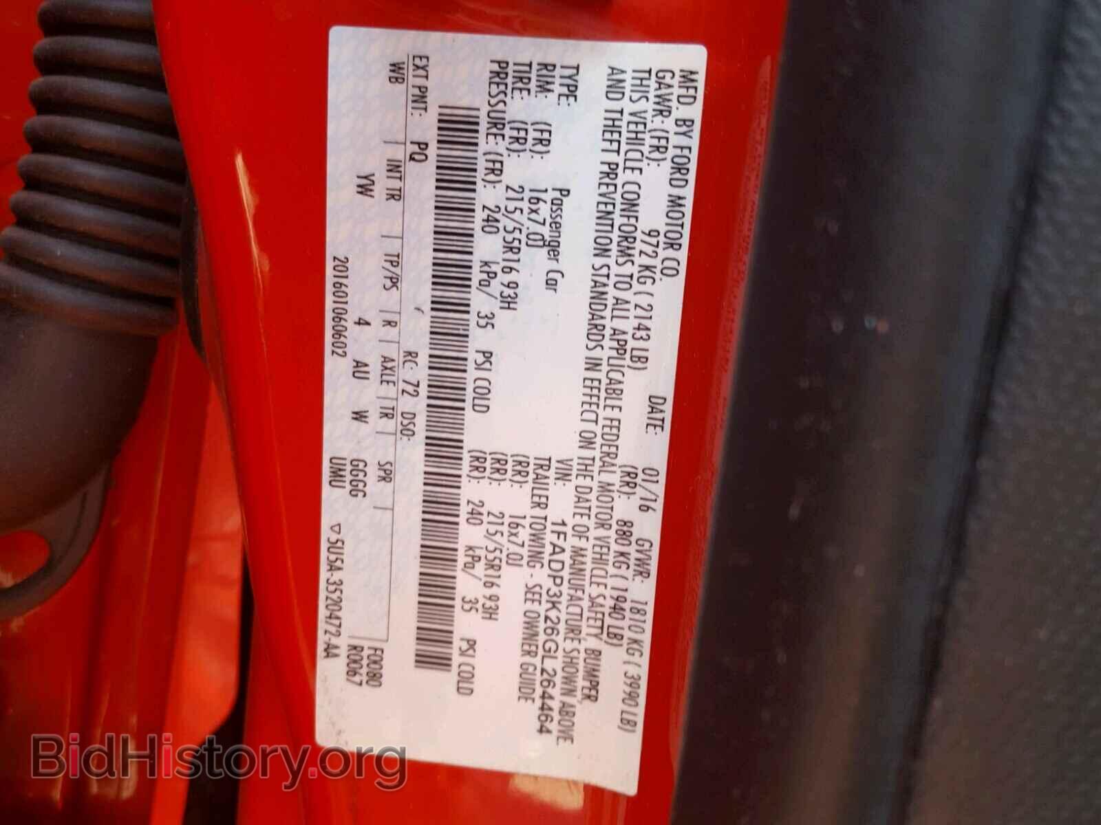 2016 FORD FOCUS - VIN: 1FADP3K26GL264464 - Photo 10