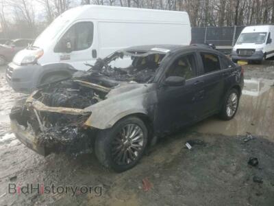2012 Chrysler 200 LX, черный — VIN 1C3CCBAB6CN113429, Copart
