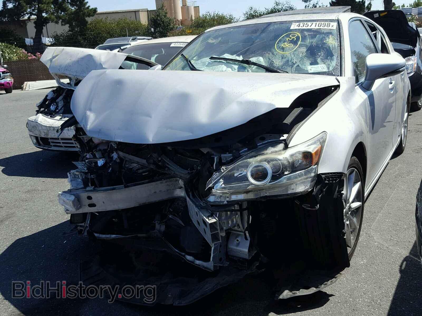 2012 LEXUS CT 200 - VIN: JTHKD5BHXC2100885 - Фото 2