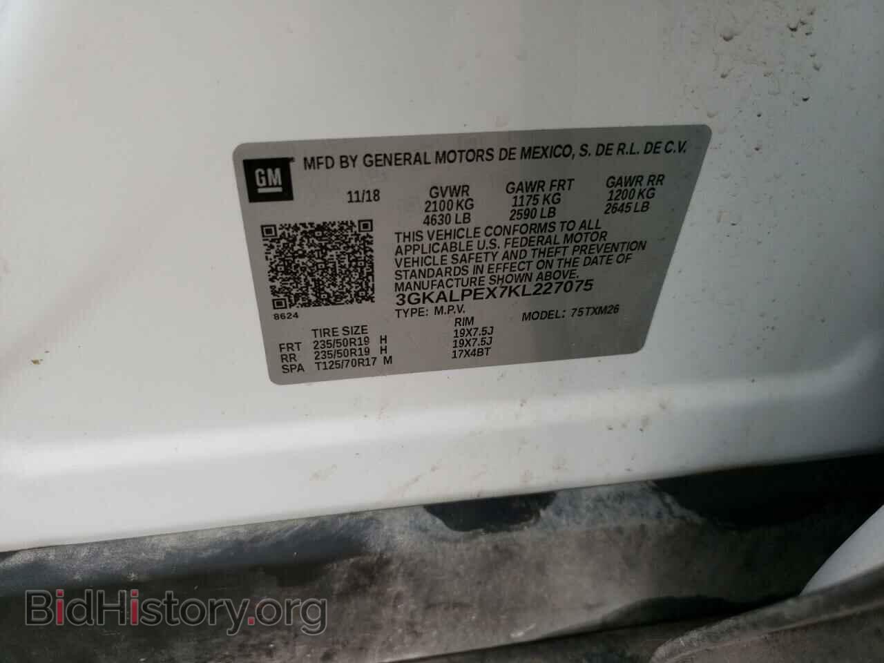 2019 GMC TERRAIN - VIN: 3GKALPEX7KL227075 - Фото 12