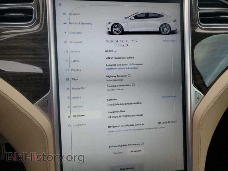 2016 Tesla MODEL S (VIN 5YJSA1E20GF128188) — фото 9 из 12
