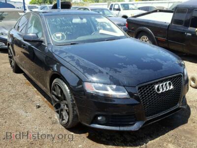 2012 Audi A4 A4 Premium, черный — VIN WAUAFAFL1CN012186, Copart