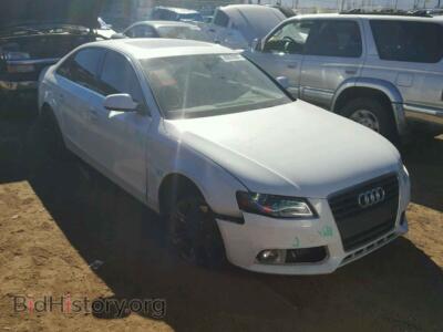 2012 Audi A4 A4 Premium, белый — VIN WAUAFAFL8CA073820, Copart