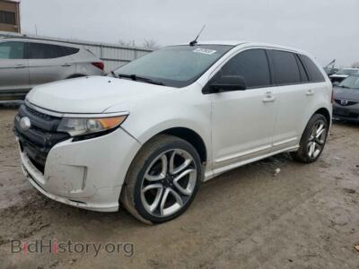 2014 Ford EDGE Sport, white — VIN 2FMDK4AK2EBA72306, Copart