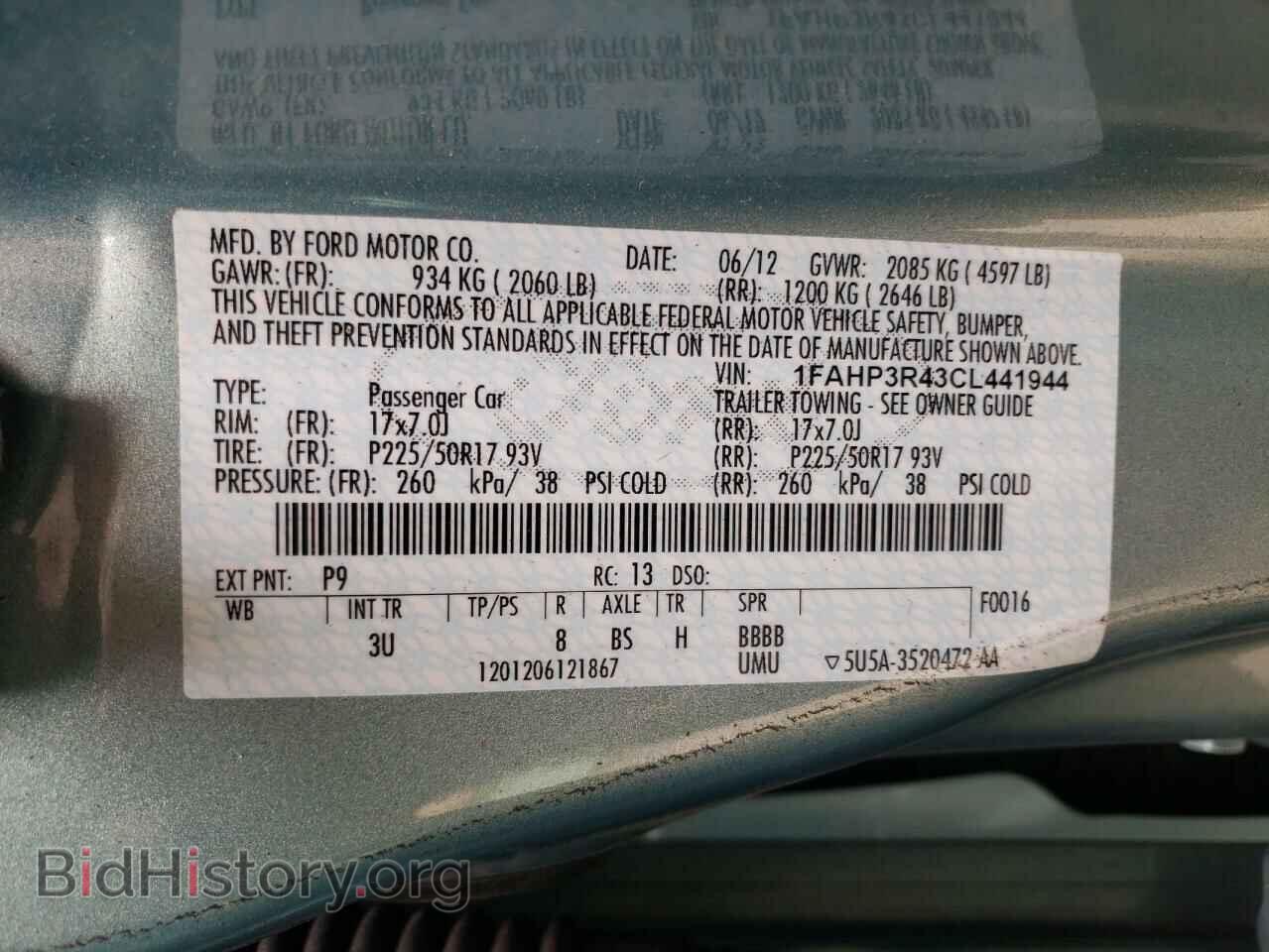 2012 FORD FOCUS - VIN: 1FAHP3R43CL441944 - Фото 10