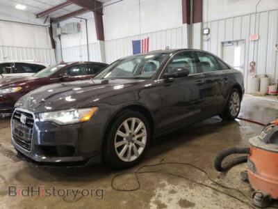 2013 Audi A6 Premium Plus, gray — VIN WAUGFAFC1DN117435, Copart