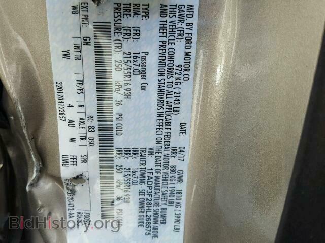 2017 FORD FOCUS - VIN: 1FADP3F28HL268575 - Фото 10