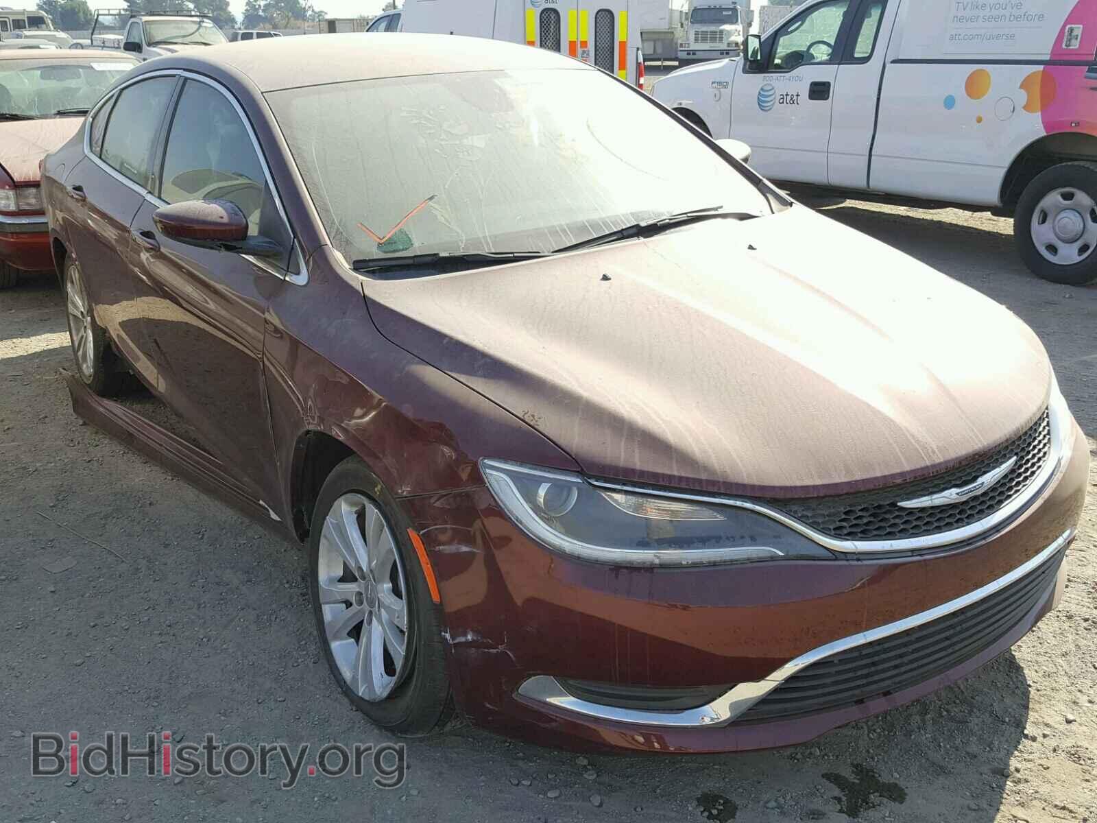 Фотография 1C3CCCAB2GN175941 - CHRYSLER 200 2016