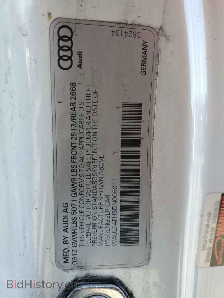 2013 AUDI A5 - VIN: WAULFAFH5DN006011 - Фото 12