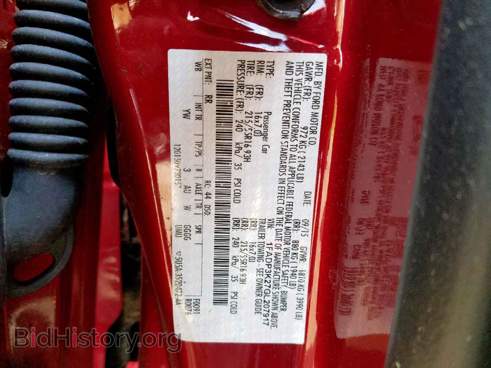 2016 FORD FOCUS SE - VIN: 1FADP3K27GL207917 - Фото 10