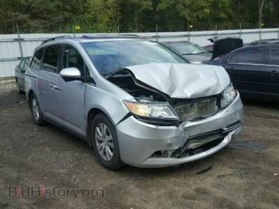 2014 Honda ODYSSEY, silver — VIN 5FNRL5H65EB080084, Copart