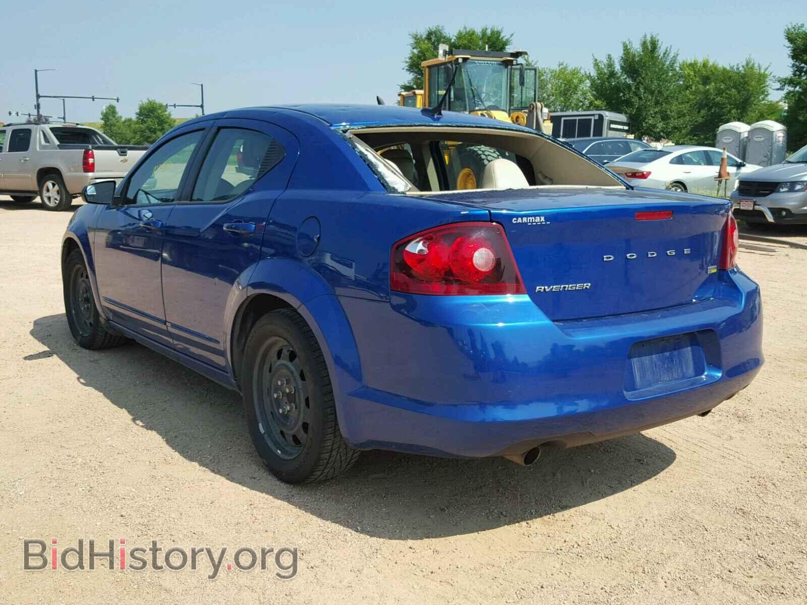 2012 DODGE AVENGER - VIN: 1C3CDZAG2CN327593 - Фото 3
