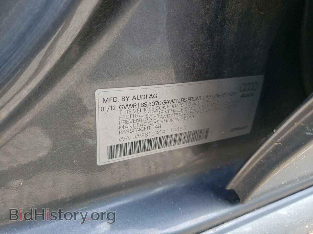 2012 AUDI A4 - VIN: WAUWFBFL3CA114463 - Photo 10