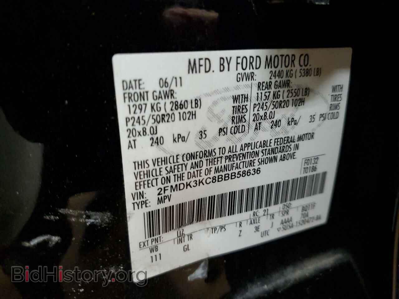 2011 FORD EDGE - VIN: 2FMDK3KC8BBB58636 - Photo 13