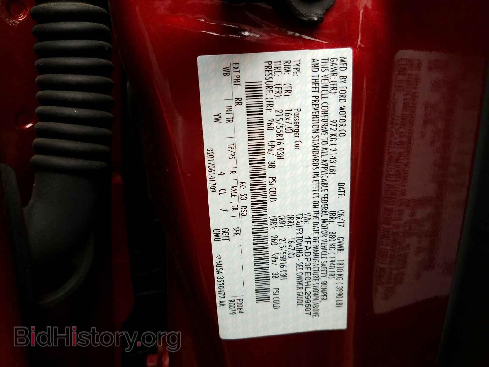 2017 FORD FOCUS - VIN: 1FADP3FE0HL299507 - Photo 10